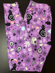 Black Kitty Paisley Leggings