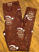 Chocolate Believing Custom Leggings