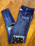 Starry Night Denim Printed OS Custom Leggings
