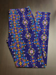 Deep Purple Aztec Plus Standard Leggings