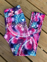 Kaleidoscope & Heart Swirls OS Custom Leggings