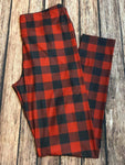 Christmas Red Buffalo Plaid Custom Leggings