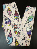 OS Unicorns Birthdays Standard Leggings