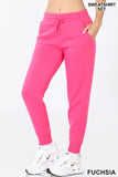 Misses Hot Pink Sweat Suits