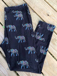 Paisley Elephants XPlus Custom Leggings