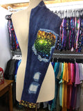 Rainbow Sparkle Denim Printed Leggings & Capri's