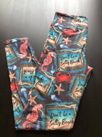 Don't Be A Salty Beach - Plus Size - Custom Legging