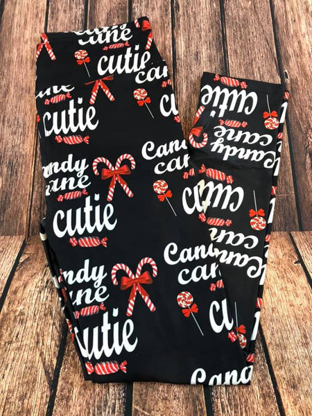 Candy Cane Cuties Custom Leggings