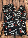 Holiday Pocket Designer Snowflakes & Kisses - Custom Jogger - OS Size