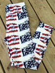 Weathered Flag Custom Leggings