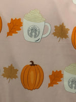 Autumn Coffee & Pumpkins XPlus Custom Leggings