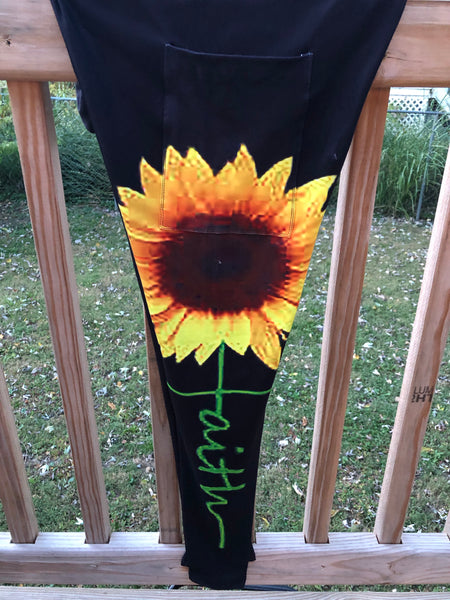 Sunflower Faith Pocket Custom Leggings