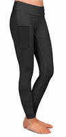 Solid Black with Pocket Custom - Designer Legging & Capri