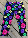 Bright Day Colorful Daisies Customs Capri