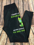 Dragons Stupid People Custom Plus Leggings