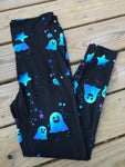 Blue Ghost Halloween Customs Leggings