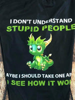 Dragons Stupid People Custom Plus Leggings