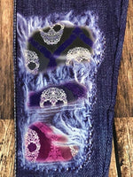 Skull Denim Printed Custom Leggings