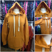 Oversized Mustard Loose Fit Hoodie Sweatshirts