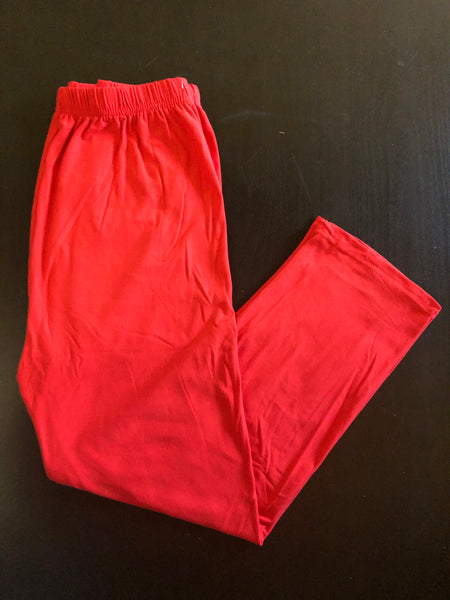 Solid Red OS Standard Capri's