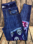 Skull Denim Printed Custom Leggings