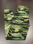 Buttery Green Camo Standard Leggings