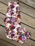 Antiqued Floral OS Standard Capri