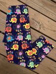 Neon Elephants Standard Capri