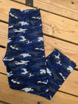 Blue Camo Net Plus Capri