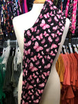 Designer Pink Butterfly Breast Cancer Pocket - Customs Leggings - OS