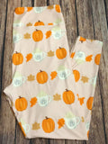 Autumn Coffee & Pumpkins XPlus Custom Leggings