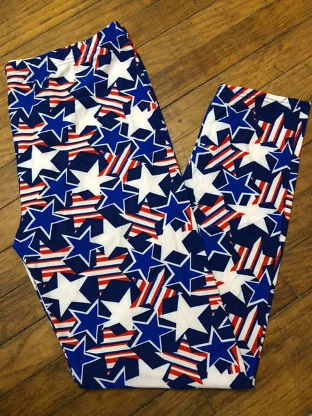 XPlus Patriot Stars Standard Leggings.