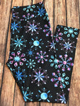 Colorful Snowflakes Plus Size Custom Leggings